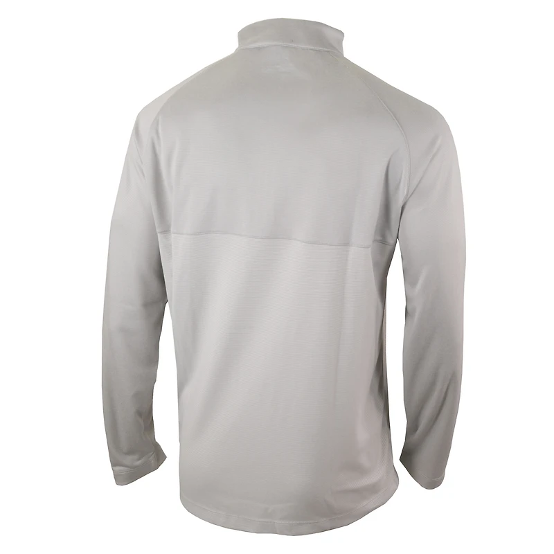 Men's Columbia  Heather Gray Chicago Bulls Omni-Wick Rockin' It Quarter-Zip Pullover Top
