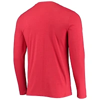 Ensemble de nuit pour homme avec t-shirt à manches longues et pantalon Concepts Sport Chicago Bulls noir/rouge