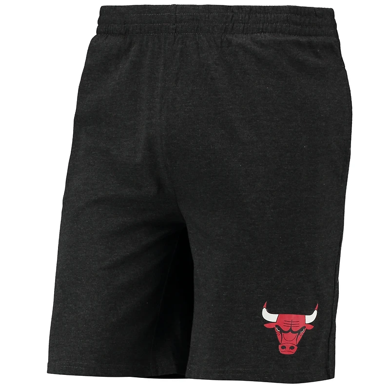 Men's Concepts Sport Black/Red Chicago Bulls Top & Shorts Sleep Set