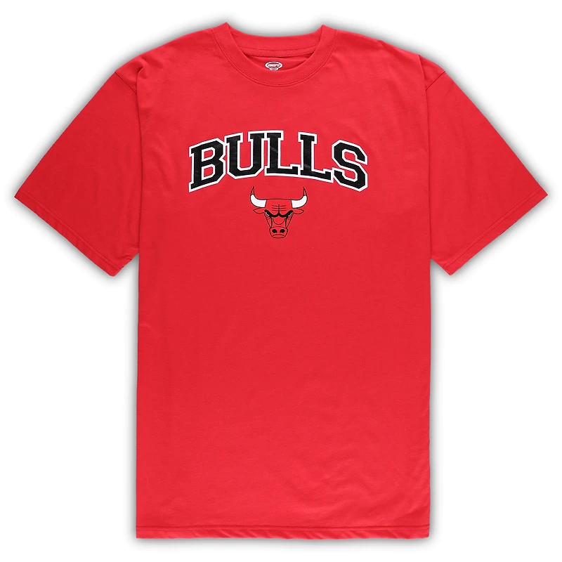 Men's Concepts Sport Red/Heather Gray Chicago Bulls Big & Tall T-Shirt and Pajama Pants Sleep Set