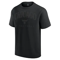 T-shirt Fanatics Flex Tri-Blend pour homme, noir, Chicago Bulls