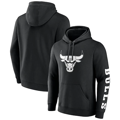 Men's Fanatics  Black Chicago Bulls Put Me Coach Fleece Pullover Hoodie