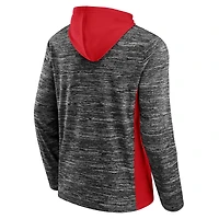 Men's Fanatics Charcoal Chicago Bulls Instant Replay Colorblock - Pullover Hoodie