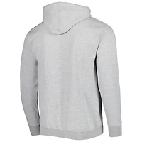 Men's Fanatics Heather Gray Chicago Bulls Wordmark French Terry Pullover Hoodie