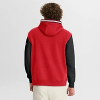 Men's Fanatics  Red/Black Chicago Bulls Half Court Shot Clock Fastbreak Hoodie