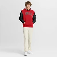 Men's Fanatics  Red/Black Chicago Bulls Half Court Shot Clock Fastbreak Hoodie