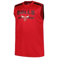 Men's Fanatics Red Chicago Bulls Big & Tall Birdseye Muscle Tank Top