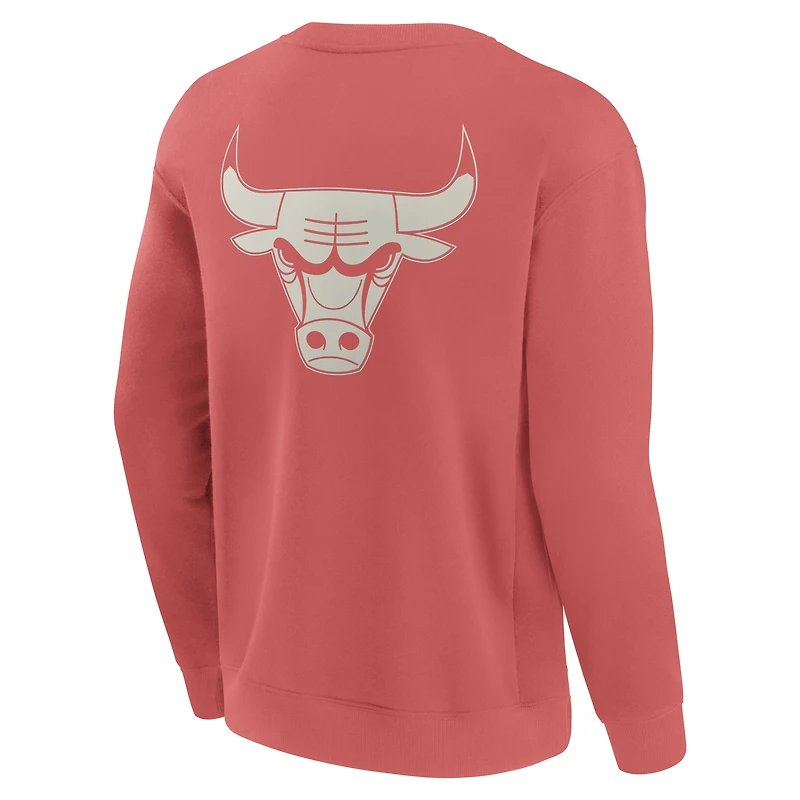 Men's Fanatics Red Chicago Bulls Elements Future Ground Lettering Pullover Sweatshirt