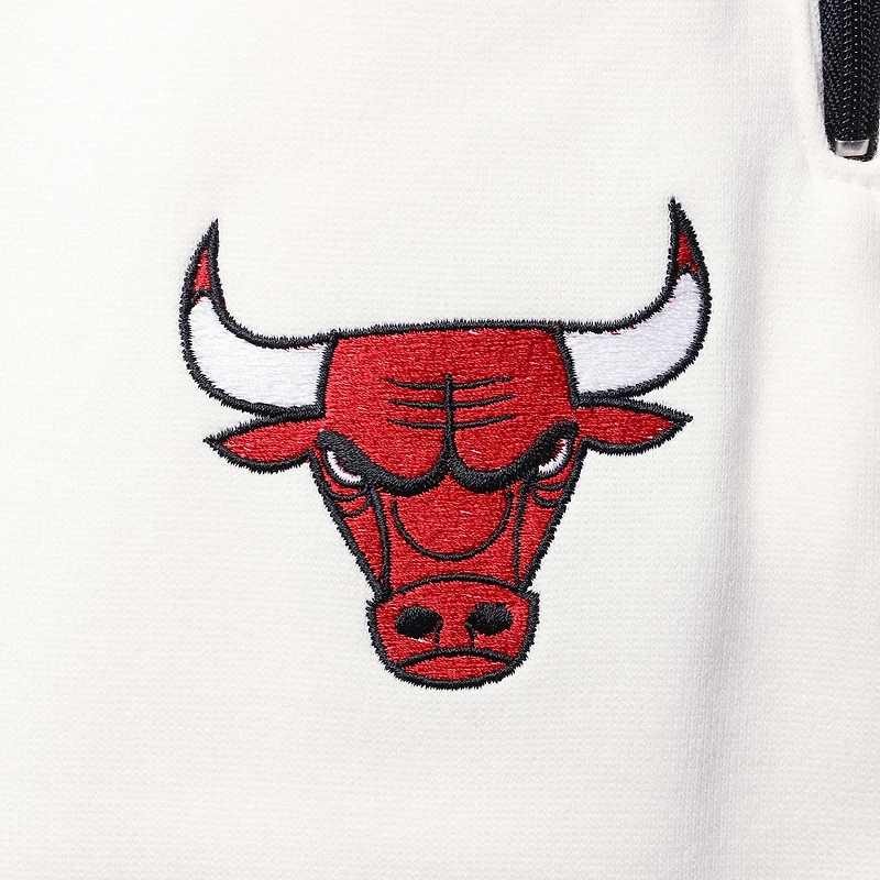 Men's FISSL Oatmeal Chicago Bulls Double Dribble Tie-Dye Fleece Jogger Pants