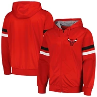 Veste à capuche entièrement zippée G-III Sports by Carl Banks pour hommes, rouge, Chicago Bulls Contender