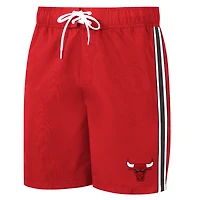 Short de bain G-III Sports by Carl Banks pour hommes Red Chicago Bulls Sand Beach Volley