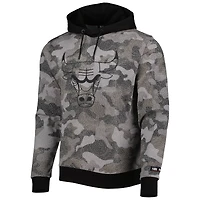 Men's Hugo Boss Black Chicago Bulls Camo Pullover Hoodie