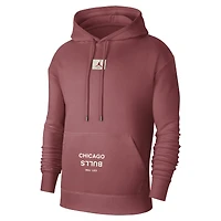 Sweat à capuche Jordan Brand Chicago Bulls Courtside Statement Edition pour homme Rouge