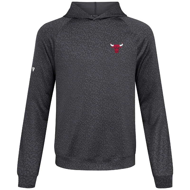 Men's Levelwear Black Chicago Bulls Challenger Pullover Hoodie
