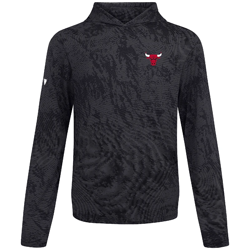 Sweat à capuche plateforme noir pour homme Levelwear des Chicago Bulls