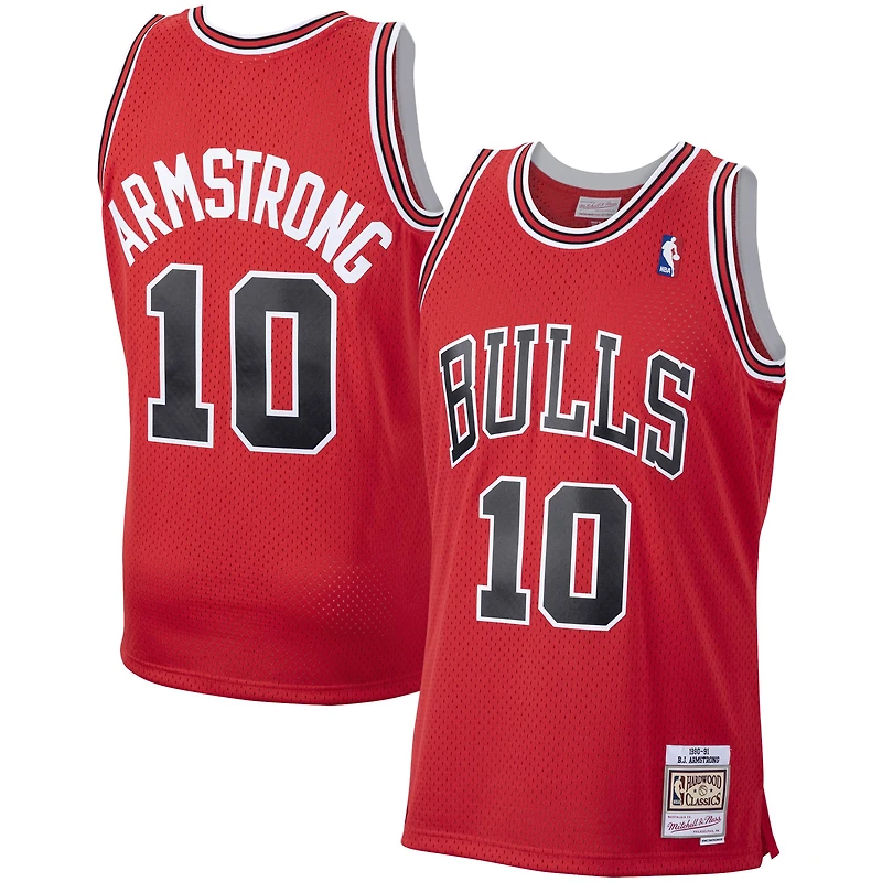 Maillot Mitchell & Ness B. J. Armstrong Red Chicago Bulls 1990/91 Hardwood Classics Swingman pour homme