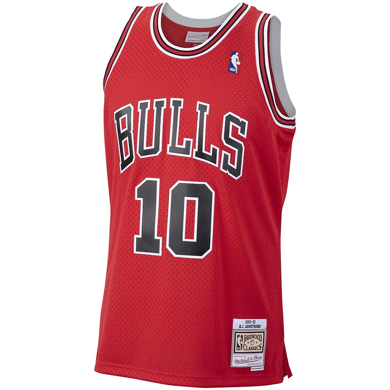 Maillot Mitchell & Ness B. J. Armstrong Red Chicago Bulls 1990/91 Hardwood Classics Swingman pour homme