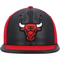 Men's Mitchell & Ness Black/ Chicago Bulls Day One Snapback Hat