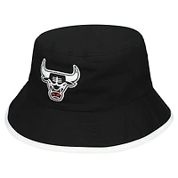 Men's Mitchell & Ness Black/Red Chicago Bulls Flip It Reversible Bucket Hat