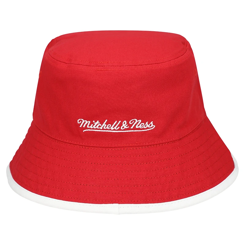 Bob réversible noir/rouge Chicago Bulls pour homme Mitchell & Ness