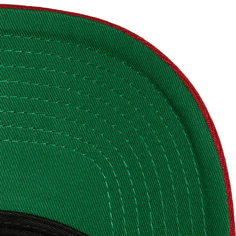 Casquette Snapback Mitchell & Ness noir/rouge Chicago Bulls Soul XL Logo Pro Crown pour hommes