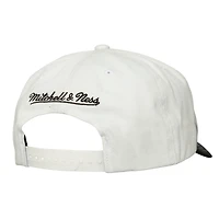 Casquette ajustable Mitchell & Ness Chicago Bulls Dip Dye Pro Crown pour homme, noire et blanche