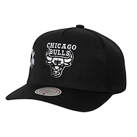 Casquette ajustable Mitchell & Ness noire Chicago Bulls 1998 NBA Finals Born To Win Pro Crown pour homme