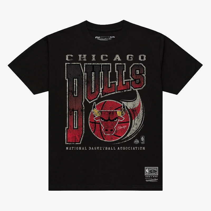 Men's Mitchell & Ness  Black Chicago Bulls Ball Out T-Shirt