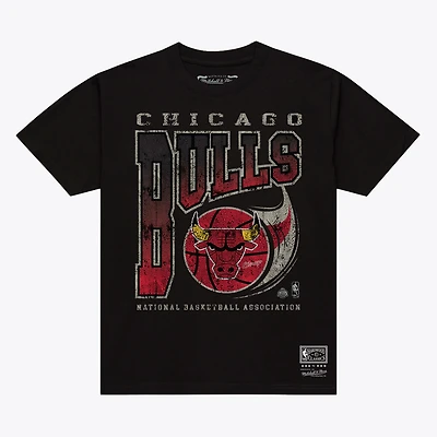 T-shirt Mitchell & Ness noir Chicago Bulls Ball Out pour homme