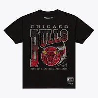 T-shirt Mitchell & Ness noir Chicago Bulls Ball Out pour homme
