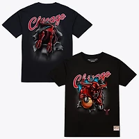 T-shirt noir Mitchell & Ness Chicago Bulls Breakthrough pour homme
