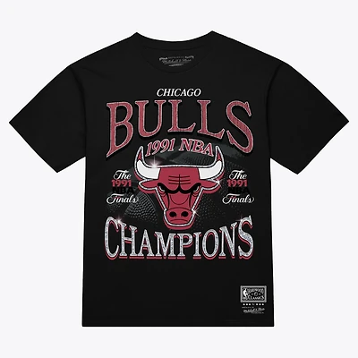 Men's Mitchell & Ness Black Chicago Bulls Champions Era T-Shirt