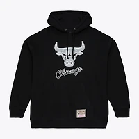 Men's Mitchell & Ness Black Chicago Bulls Chrome Hoodie