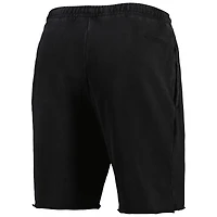 Men's Mitchell & Ness Black Chicago Bulls French Terry Tonal Fleece Shorts