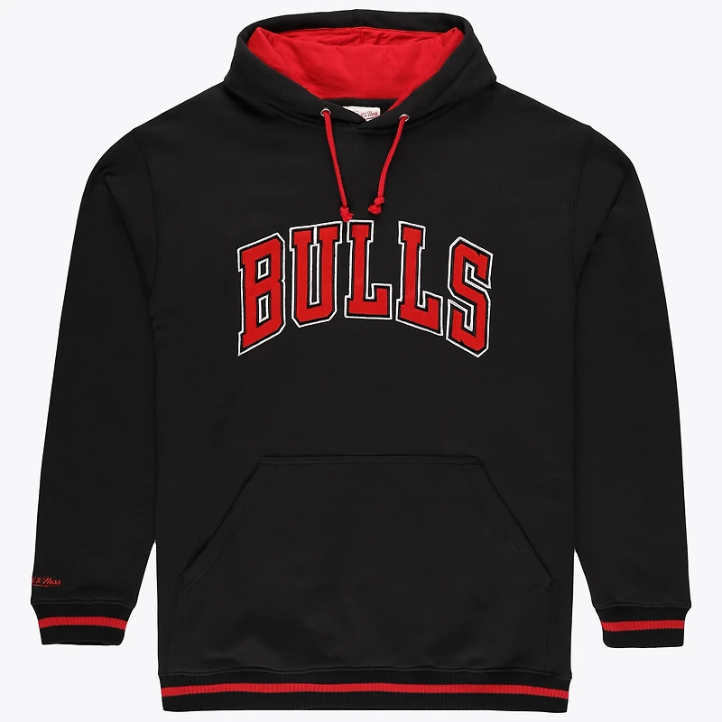 Men's Mitchell & Ness Black Chicago Bulls Hardwood Classics Big Tall Hoodie