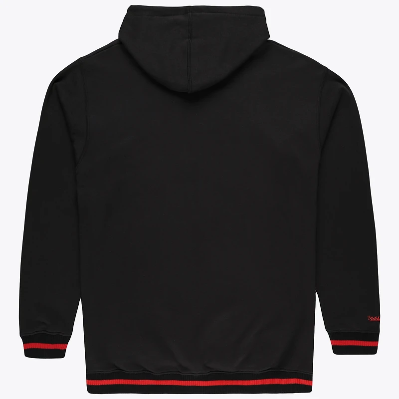 Sweat à capuche Mitchell & Ness noir Chicago Bulls Hardwood Classics pour homme, grandes tailles