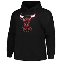 Sweat à capuche noir Mitchell & Ness Chicago Bulls Hardwood Classics Big Tall pour hommes