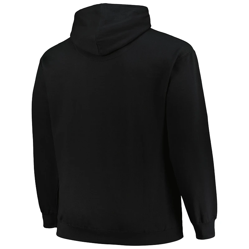 Sweat à capuche noir Mitchell & Ness Chicago Bulls Hardwood Classics Big Tall pour hommes