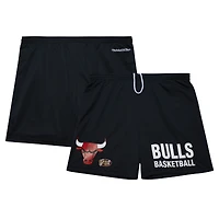 Short noir en maille Mitchell & Ness Chicago Bulls Hardwood Classics Gameday pour hommes