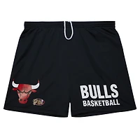 Short noir en maille Mitchell & Ness Chicago Bulls Hardwood Classics Gameday pour hommes