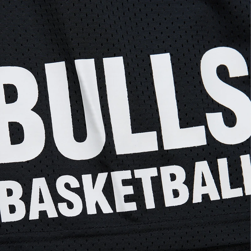 Short noir en maille Mitchell & Ness Chicago Bulls Hardwood Classics Gameday pour hommes