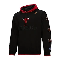 Men's Mitchell & Ness  Black Chicago Bulls Hardwood Classics Team OG 3.0 Pullover Hoodie