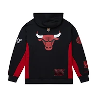 Sweat à capuche en polaire noir Mitchell & Ness Chicago Bulls Hardwood Classics Team Origins pour homme