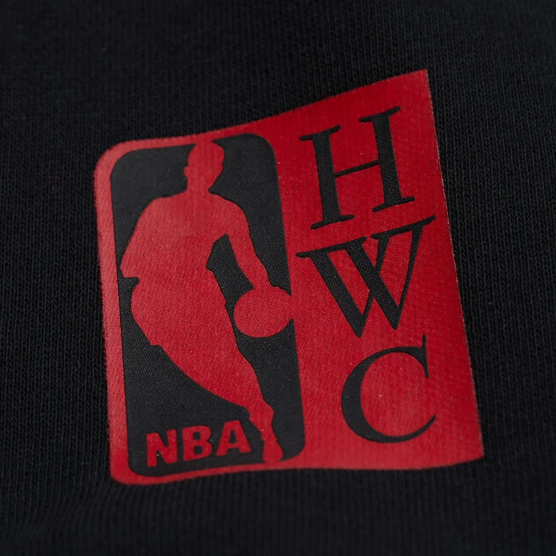 Sweat à capuche en polaire noir Mitchell & Ness Chicago Bulls Hardwood Classics Team Origins pour homme