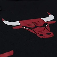 Polo noir Mitchell & Ness Chicago Bulls pour homme