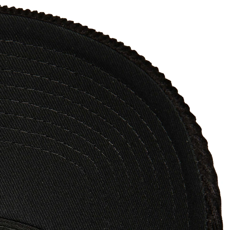 Men's Mitchell & Ness Black Chicago Bulls Times Up Classic Script Cord Trucker Hat