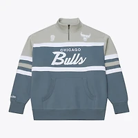 Veste à col zippé Mitchell & Ness bleue Chicago Bulls Thunderstorm pour homme