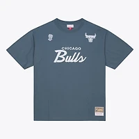 T-shirt Mitchell & Ness bleu Chicago Bulls Thunderstorm pour homme