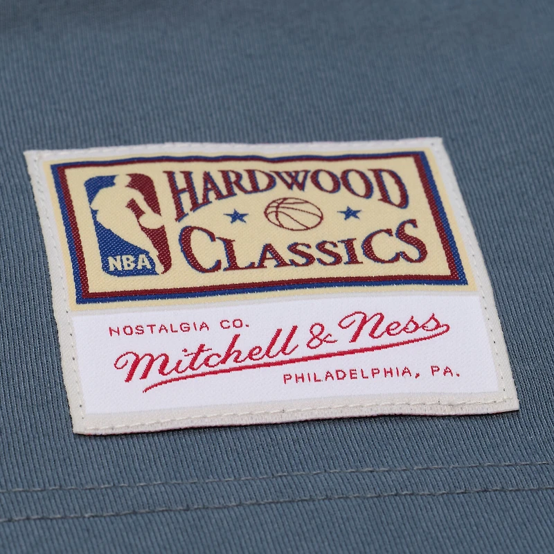 Men's Mitchell & Ness  Blue Chicago Bulls Thunderstorm T-Shirt
