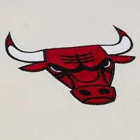 Men's Mitchell & Ness Cream Chicago Bulls Hardwood Classics Chainstitch Premium T-Shirt